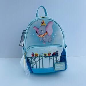 Loungefly Disney Dumbo Timothy Q. Don't Just Fly Soar Mini Backpack 80th Ann NWT